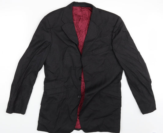 Mark Stephen Marengo Mens Black Jacket Blazer Size 40
