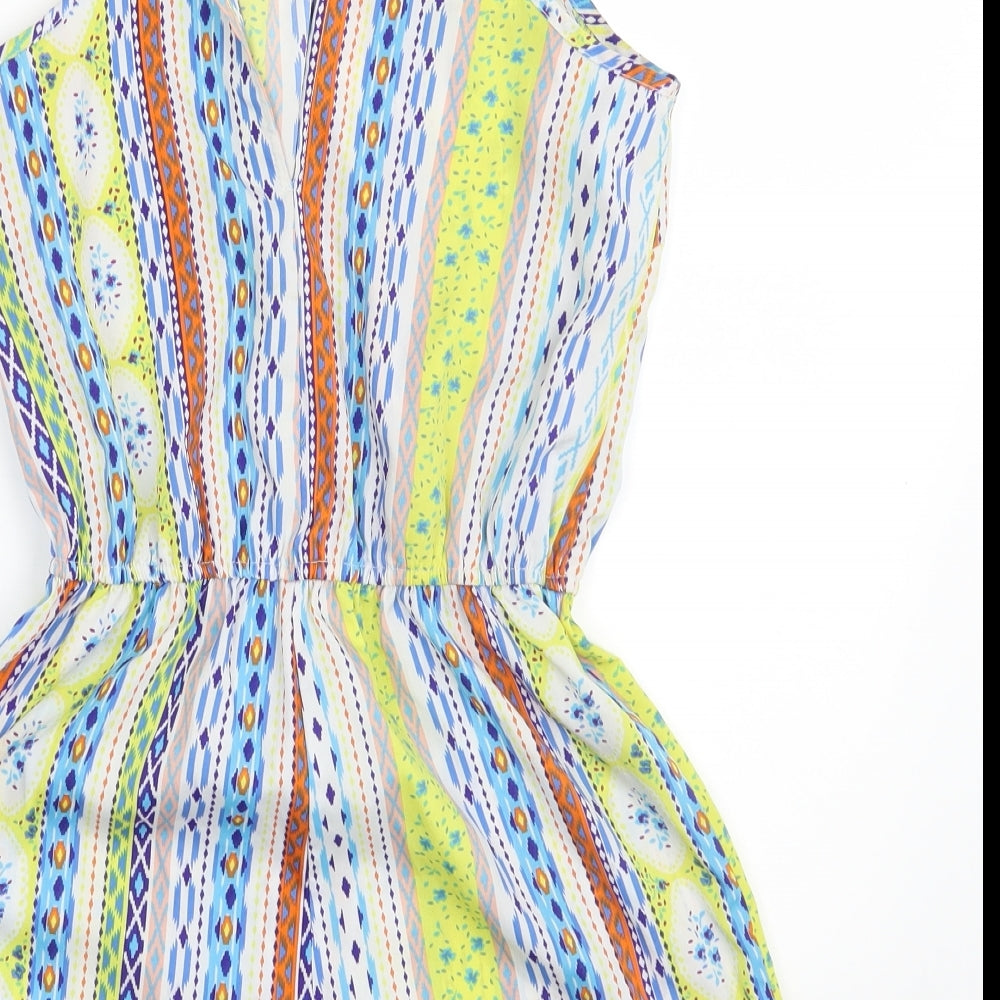 Atmosphere Womens Multicoloured Fair Isle Bodysuit One-Piece Size 8 L3 in