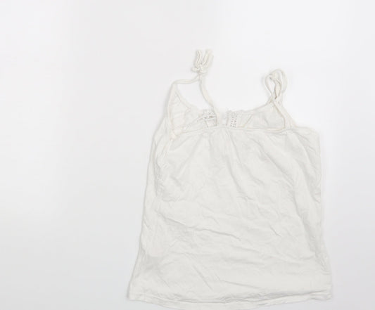 Love To Lounge Womens White Basic Tank Size 4