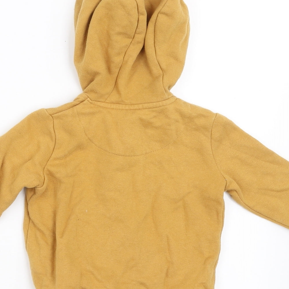 F&F Boys Yellow Full Zip Jumper Size 6-9 Months - dinasour