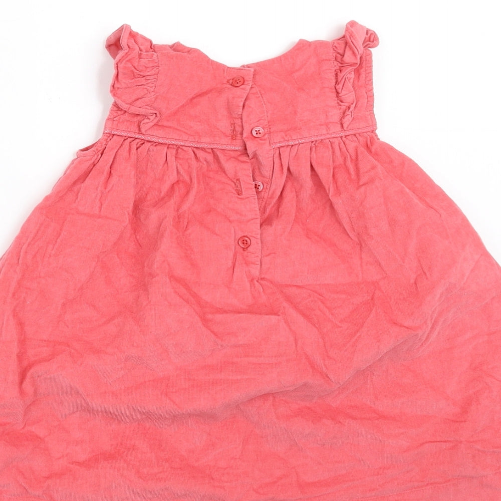 Marks and Spencer Girls Orange Corduroy A-Line Size 9-12 Months
