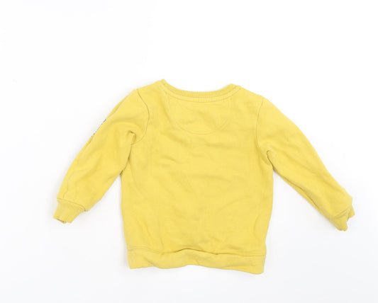 Nutmeg Boys Yellow Pullover Jumper Size 9-12 Months - SMILE