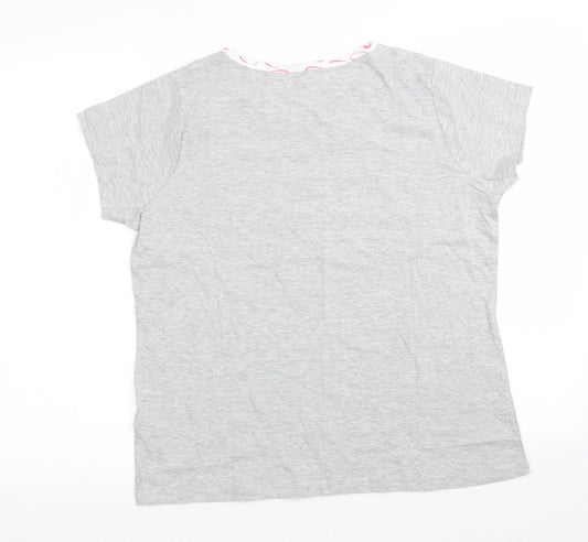 Avon Womens Grey Basic T-Shirt Size 12
