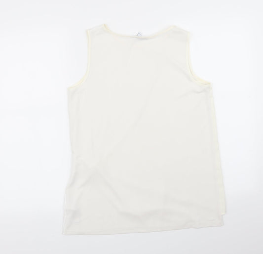 NEXT Womens White Basic Blouse Size 10