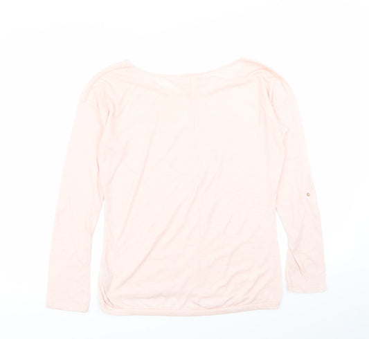 Bershka Womens Pink Basic T-Shirt Size L