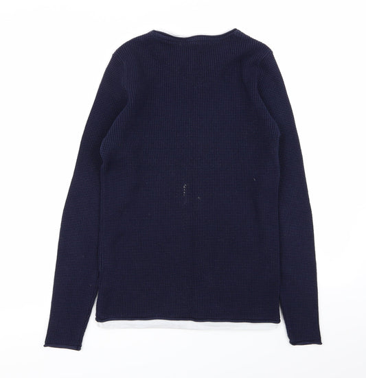 NEXT Mens Blue Pullover Jumper Size S