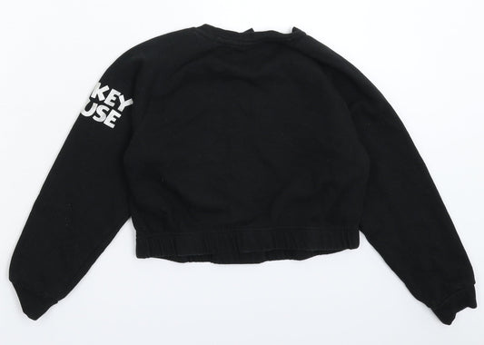 Primark Boys Black Pullover Sweatshirt Size 9-10 Years