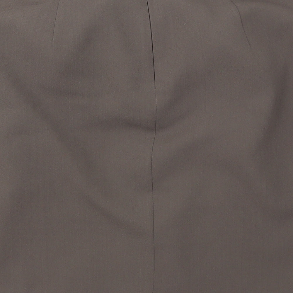 M&S Womens Green A-Line Skirt Size 12