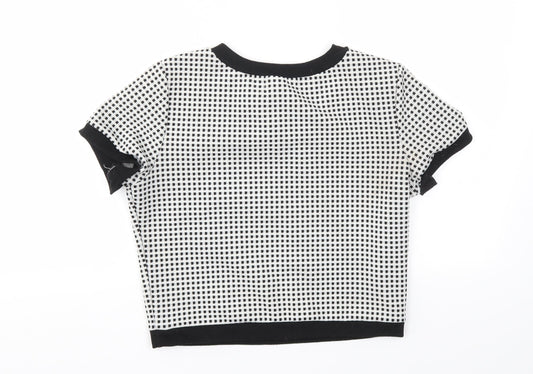 HEARTS &BOWS Womens Grey Basic T-Shirt Size 10