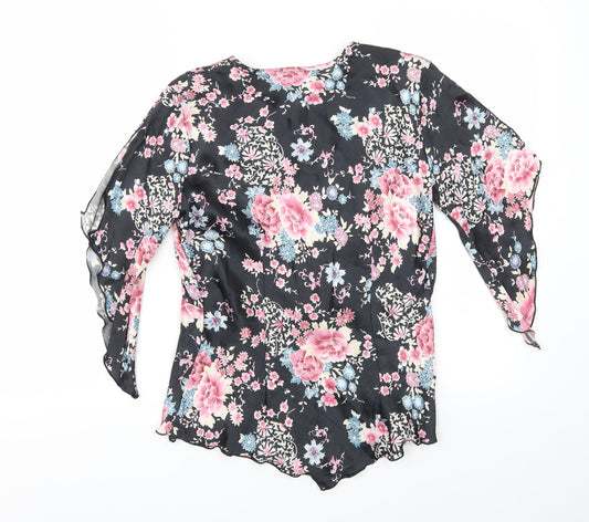 The Collection Womens Multicoloured Floral Basic T-Shirt Size 10