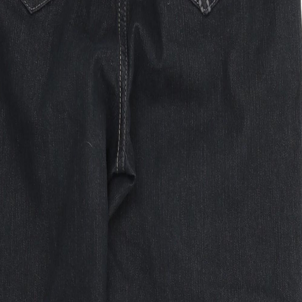 M&S Womens Black Trousers Size 10 L26 in