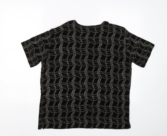 Eye Casuals Womens Black Basic T-Shirt Size 2XL