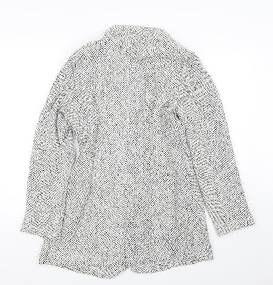 Chic me Womens Grey Overcoat Coat Size M