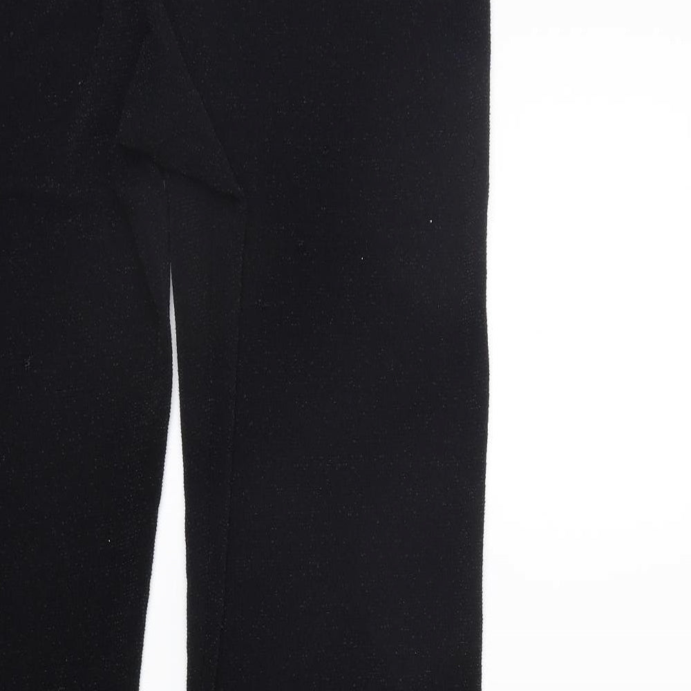 OPUS Womens Black Jegging Trousers Size L L28 in - Elastic Waist Band