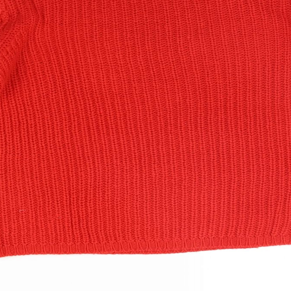 Papaya Womens Red Pullover Jumper Size S