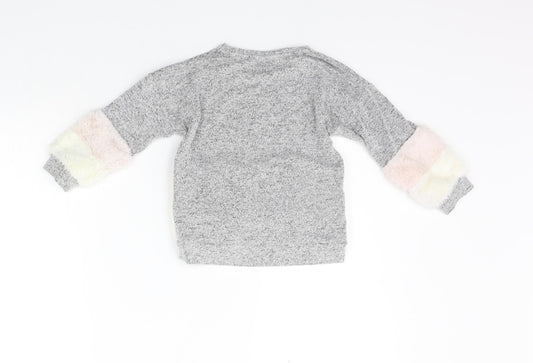 F&F Boys Grey Pullover Jumper Size 2-3 Years - washable mark