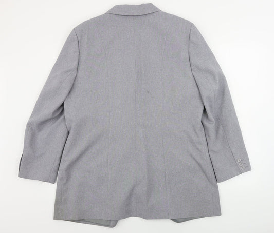 SLIMMA Womens Grey Jacket Blazer Size 18