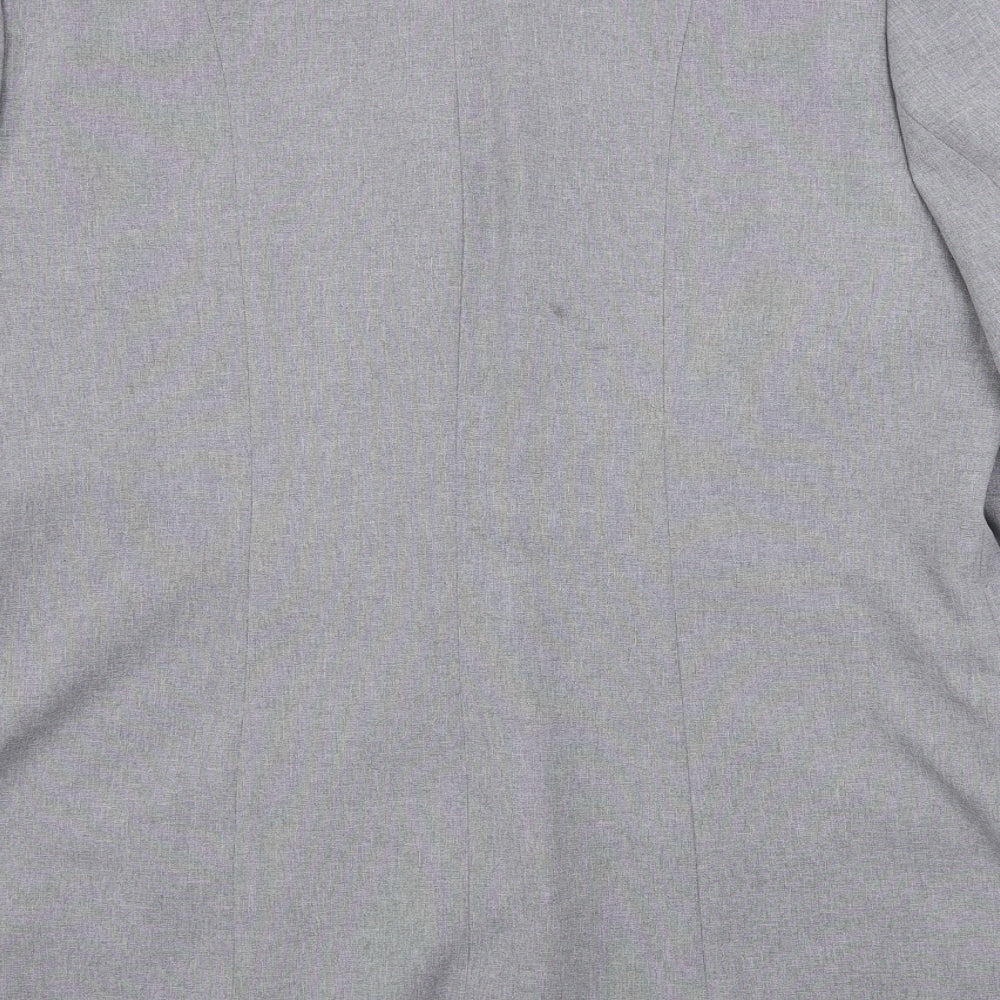 SLIMMA Womens Grey Jacket Blazer Size 18