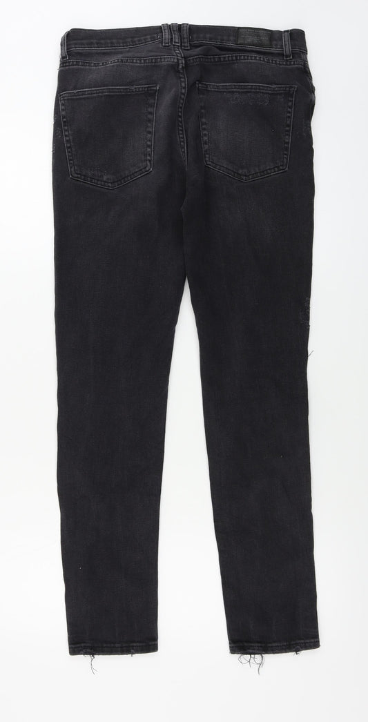 Preworn Womens Black Skinny Jeans Size 30 in L27 in