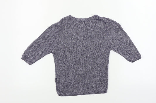 Topshop Womens Blue Basic T-Shirt Size 8