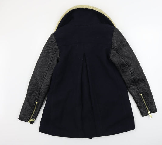 H&M Womens Blue Gilet Coat Size 4