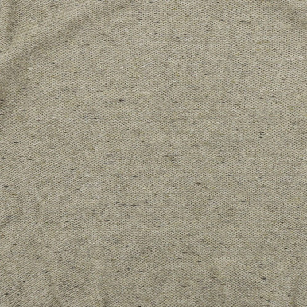 Brand and care label for Atlantic Bay women’s brown jumper, size M