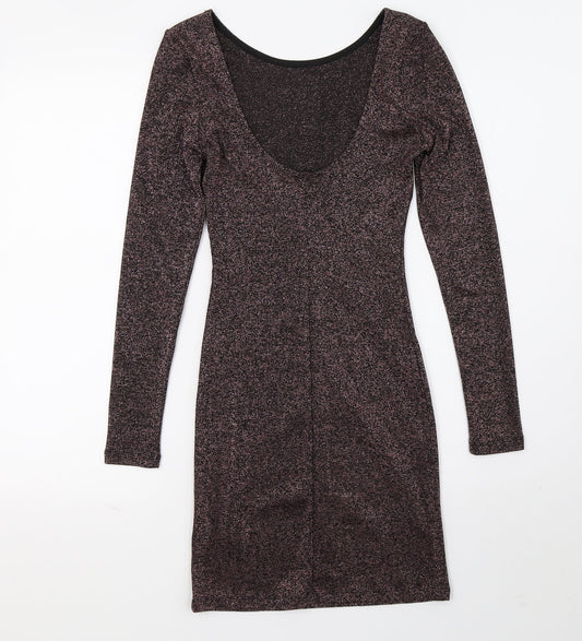 Divided Womens Purple Bodycon Size 6