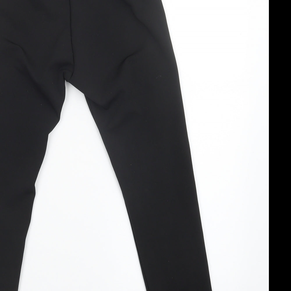 PRETTYLITTLETHING Womens Black Sweatpants Trousers Size 6 L22 in
