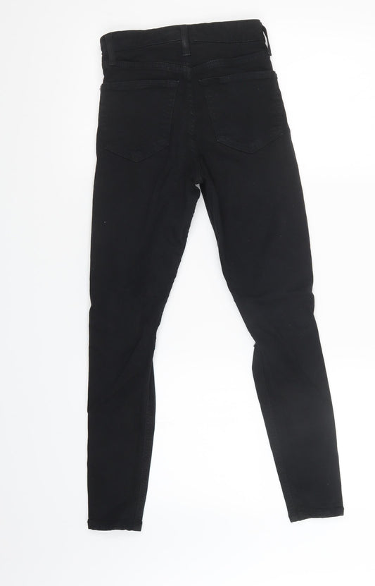Topshop Womens Black Skinny Jeans Size 25 in L30 in