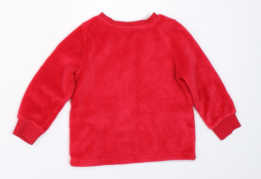 Disney Girls Red Solid Top Pyjama Top Size 3 Years - Minnie mouse