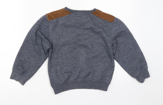 Rebel Boys Blue Pullover Sweatshirt Size 5-6 Years