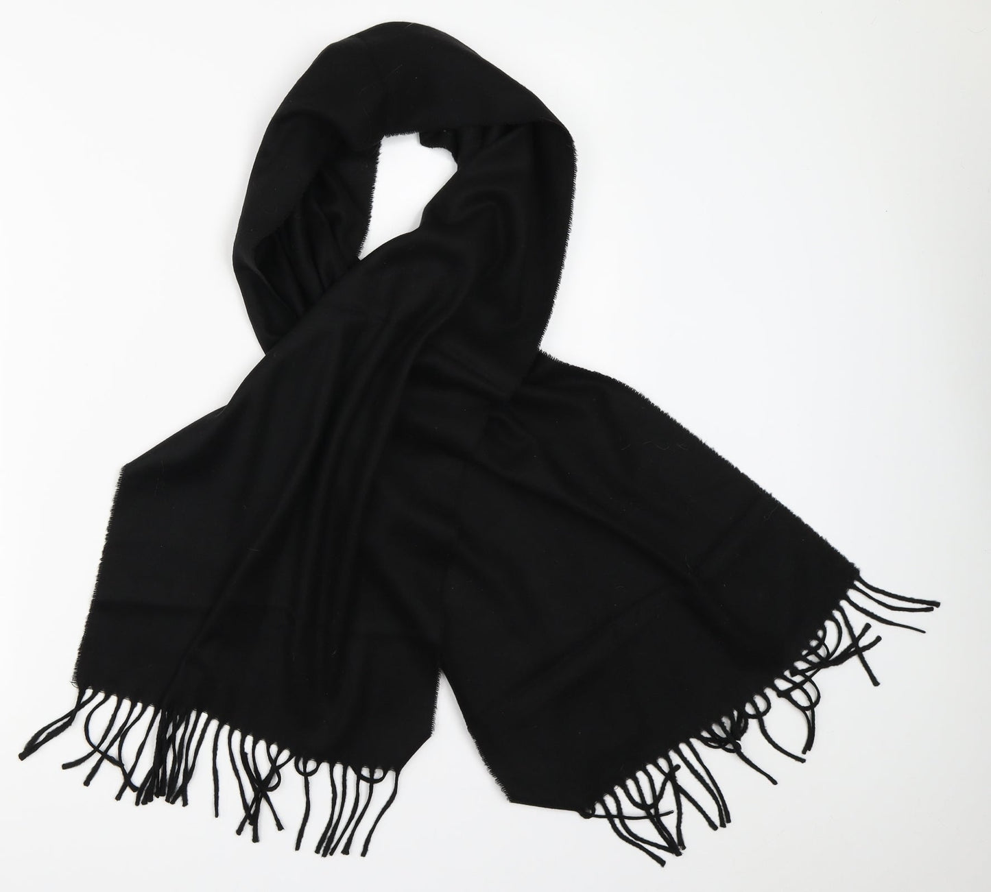 Preworn Womens Black Scarf