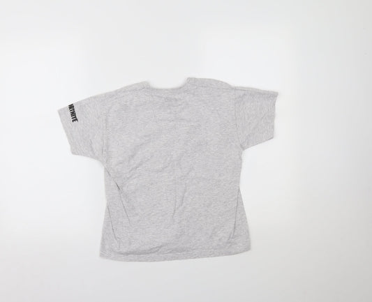 Matalan Boys Grey Pullover T-Shirt Size S - FORTNITE