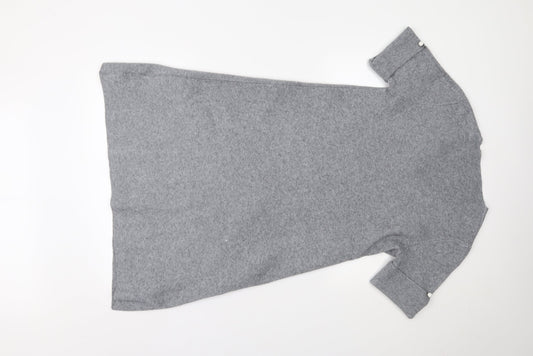 M&V Womens Grey Jumper Dress Size M