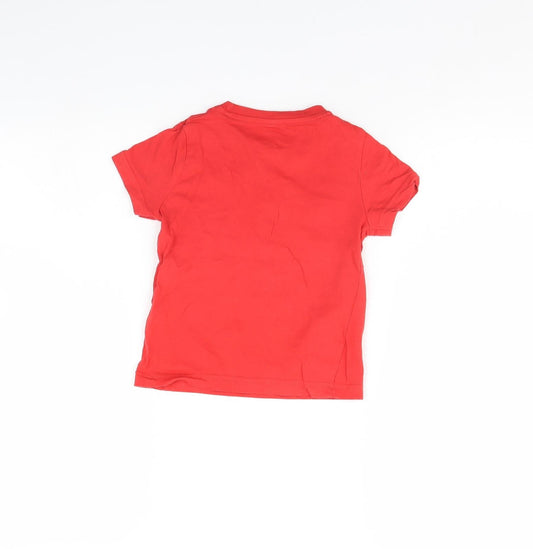 F&F Boys Red Basic T-Shirt Size 3 Years - Kid Definition