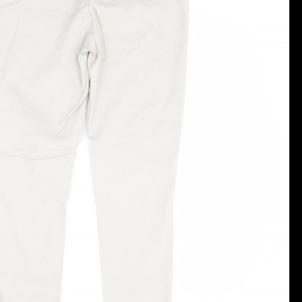 Preworn Womens Beige Trousers Size 28 in L29 in