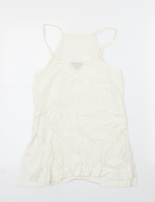 Topshop Womens White Camisole Blouse Size 6