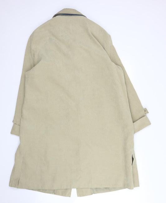 Klassic Womens Beige Overcoat Coat Size 12