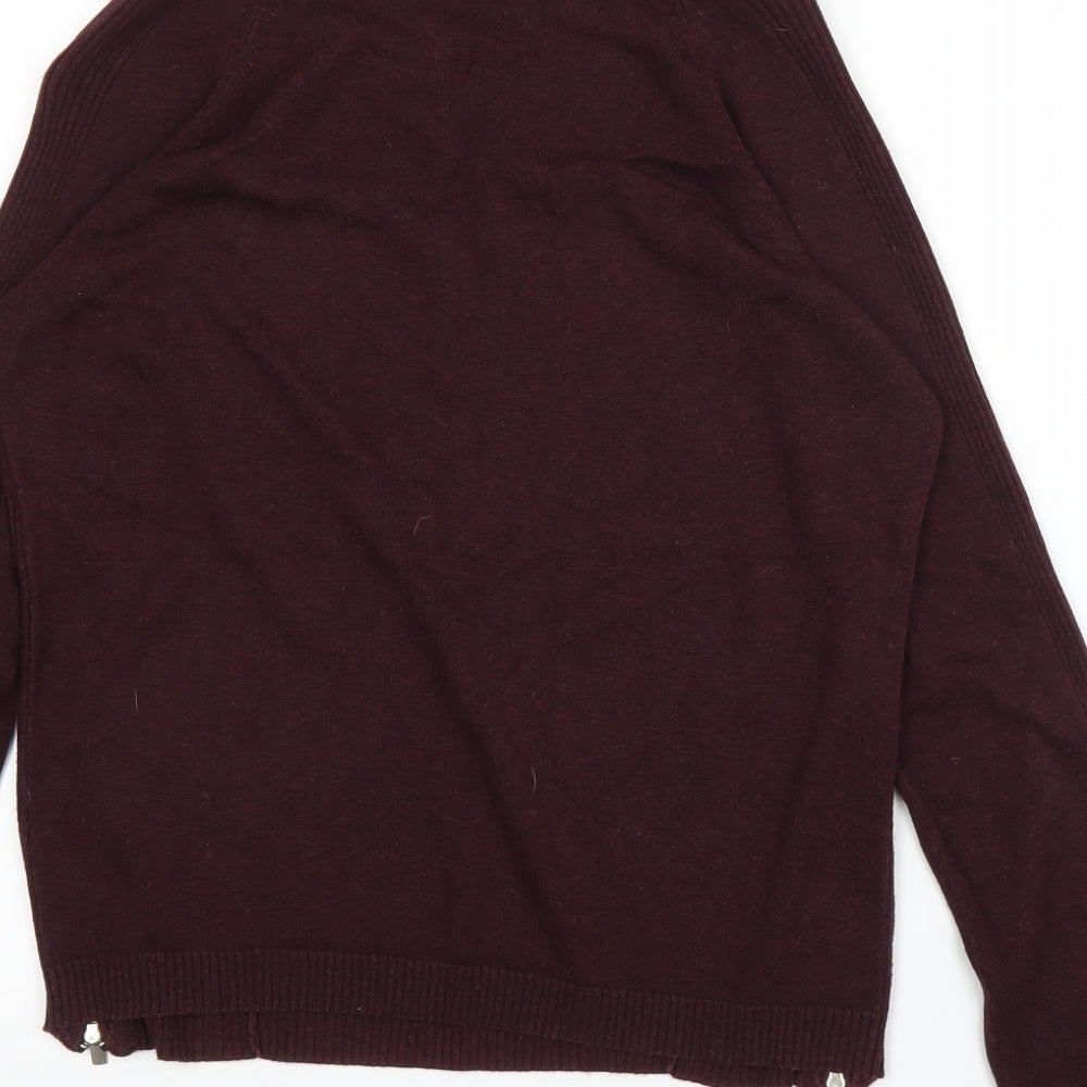 New Look Womens Purple Pullover Jumper Size 12