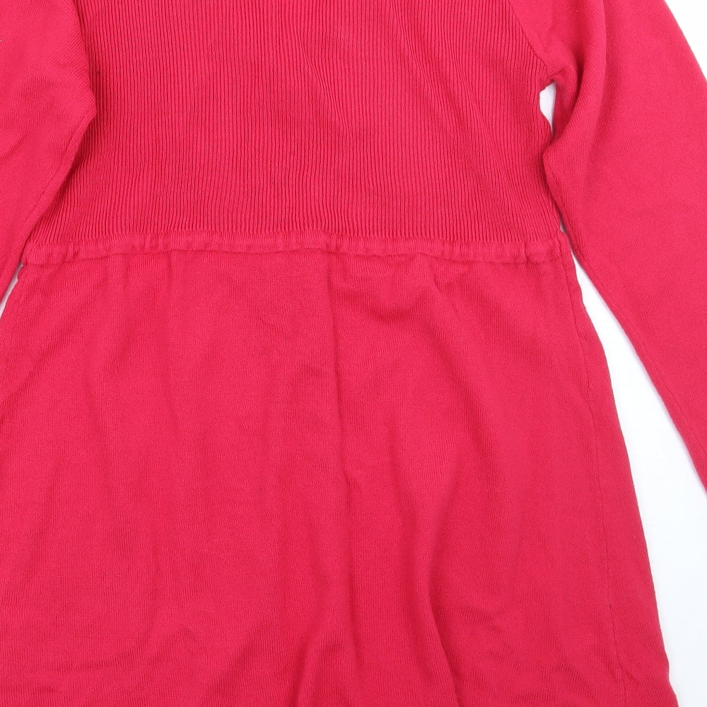 casual comfort Womens Pink Cardigan Jumper Size 14