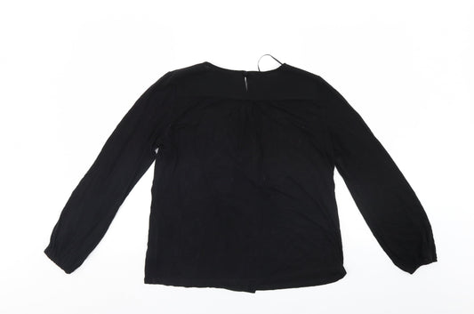 Captive Womens Black Basic Blouse Size 12
