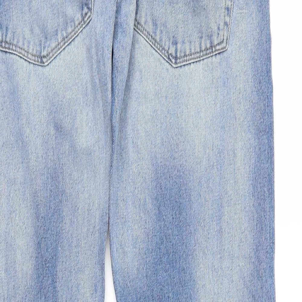 Preworn Mens Blue Straight Jeans Size 23 in L32 in