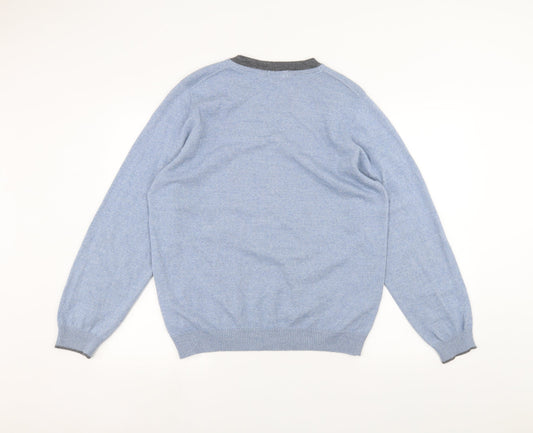 Marks and Spencer Mens Blue Pullover Jumper Size L