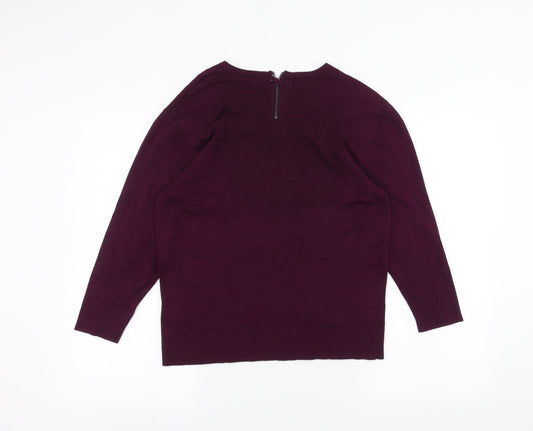 Gerry Weber Womens Purple Basic T-Shirt Size 12