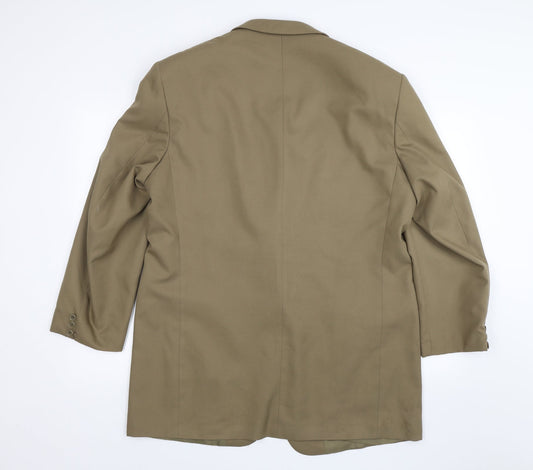 Perfects Mens Brown Jacket Blazer Size 44