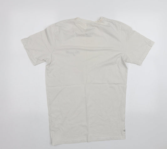 Native Youth Womens White Basic T-Shirt Size M