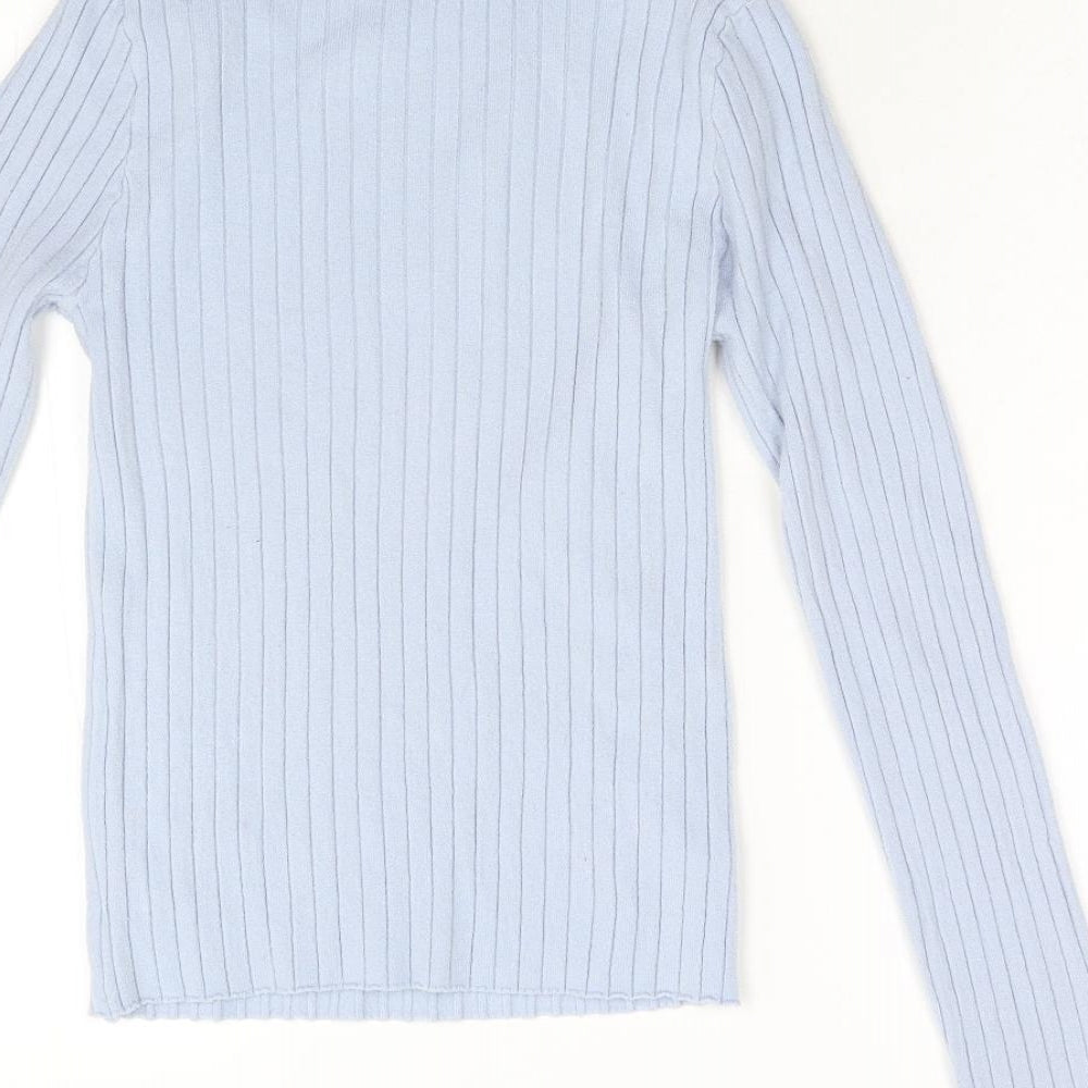 SheIn Womens Blue Pullover Jumper Size M