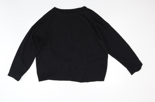 George Mens Black Pullover Jumper Size L