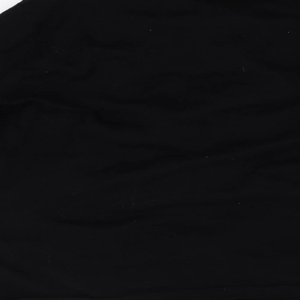 BM Womens Black Wrap Jumper Size S