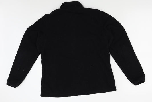 Preworn Womens Black Full Zip Sweatshirt Size L